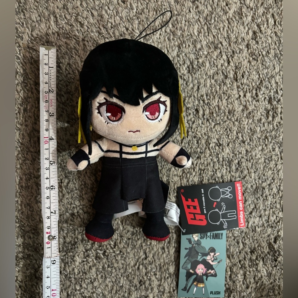 Spy X Family: Yor Forger - Stuffie/Plushie Ornament, limbs move - around 8” tall